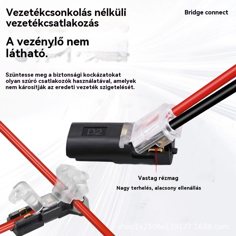 【50% kedvezmény!】Csupaszodásmentes csatlakozó, reteszelő csattal, biztonságos zárással és csúszásgátlóval